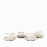 Taza y plato arena setx4