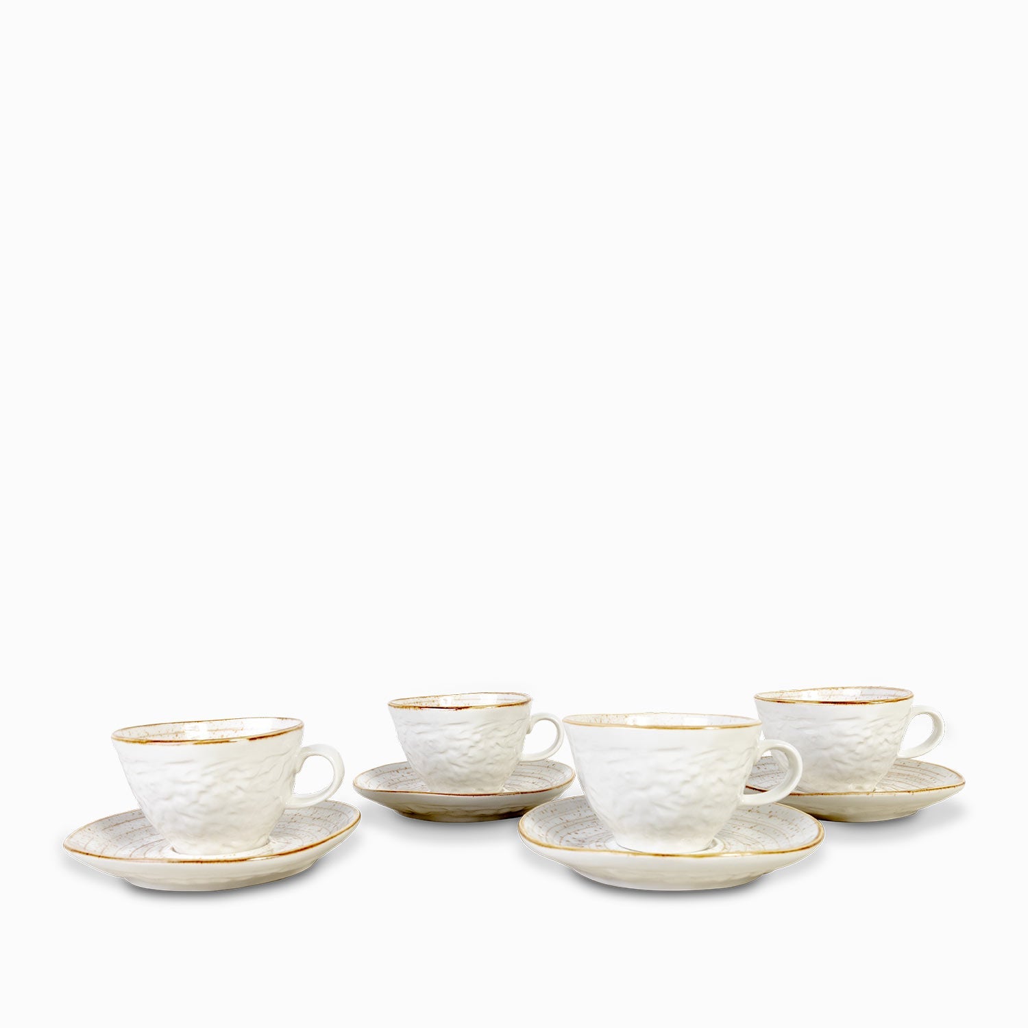 Taza y plato arena setx4
