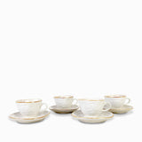 Taza y plato arena setx4