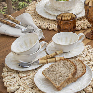 Taza y plato atenea setx4 - Ambiente Gourmet México