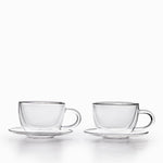 Taza y plato doble pared 220ml setx2