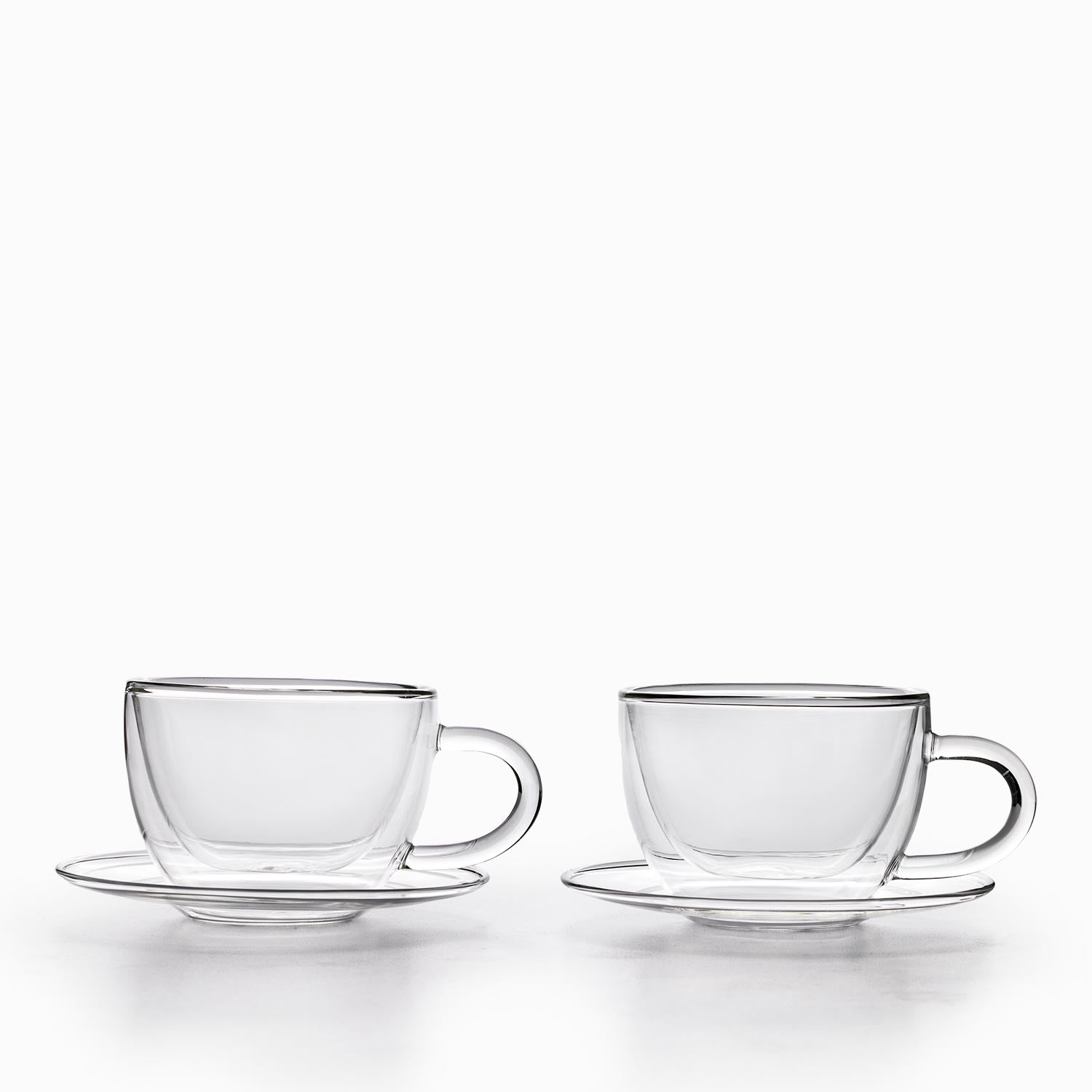 Taza y plato doble pared 220ml setx2