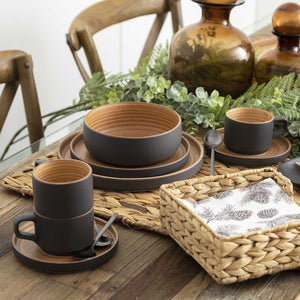 Taza y plato dolce 220ml setx4 - Ambiente Gourmet México