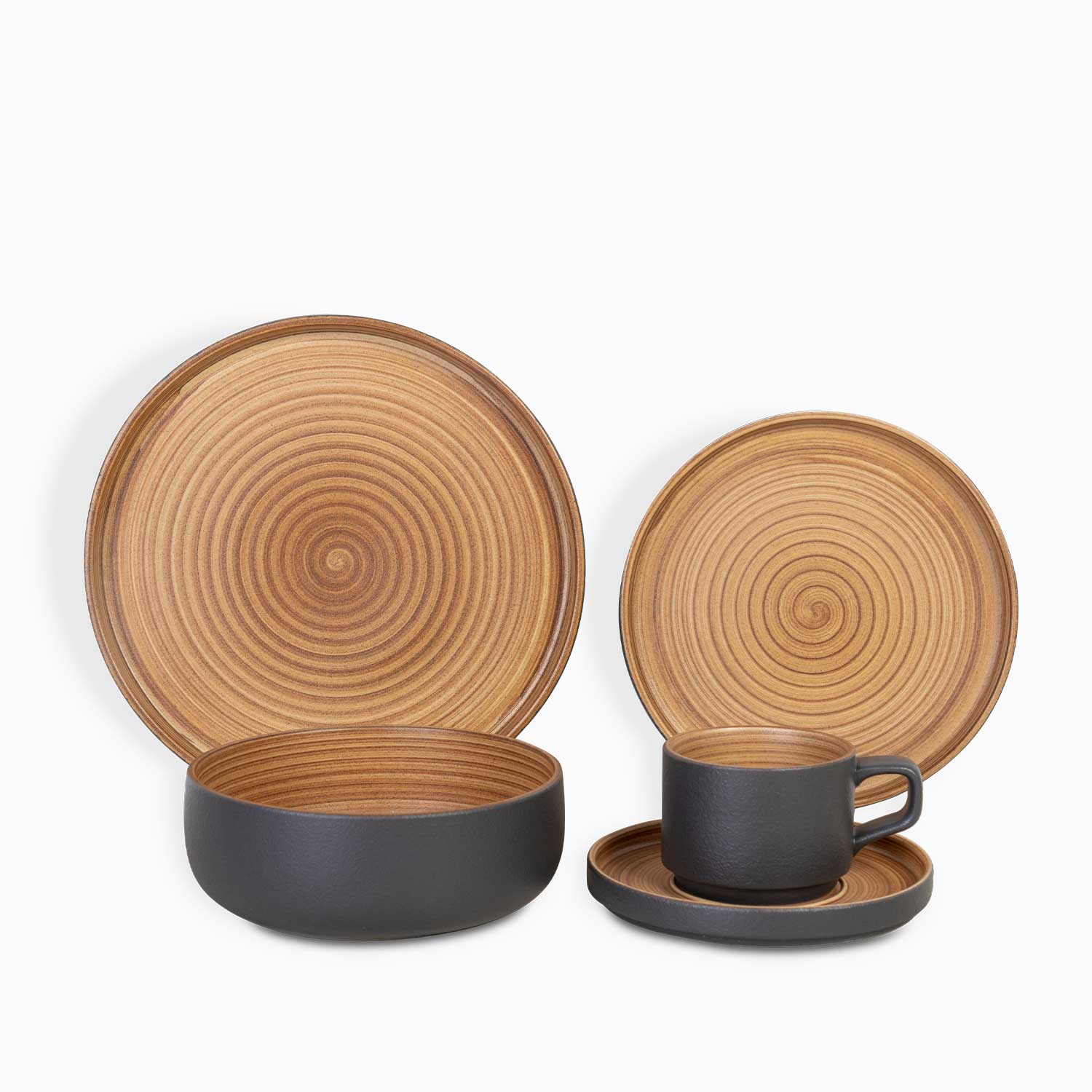 Taza y plato dolce 220ml setx4 - Ambiente Gourmet México