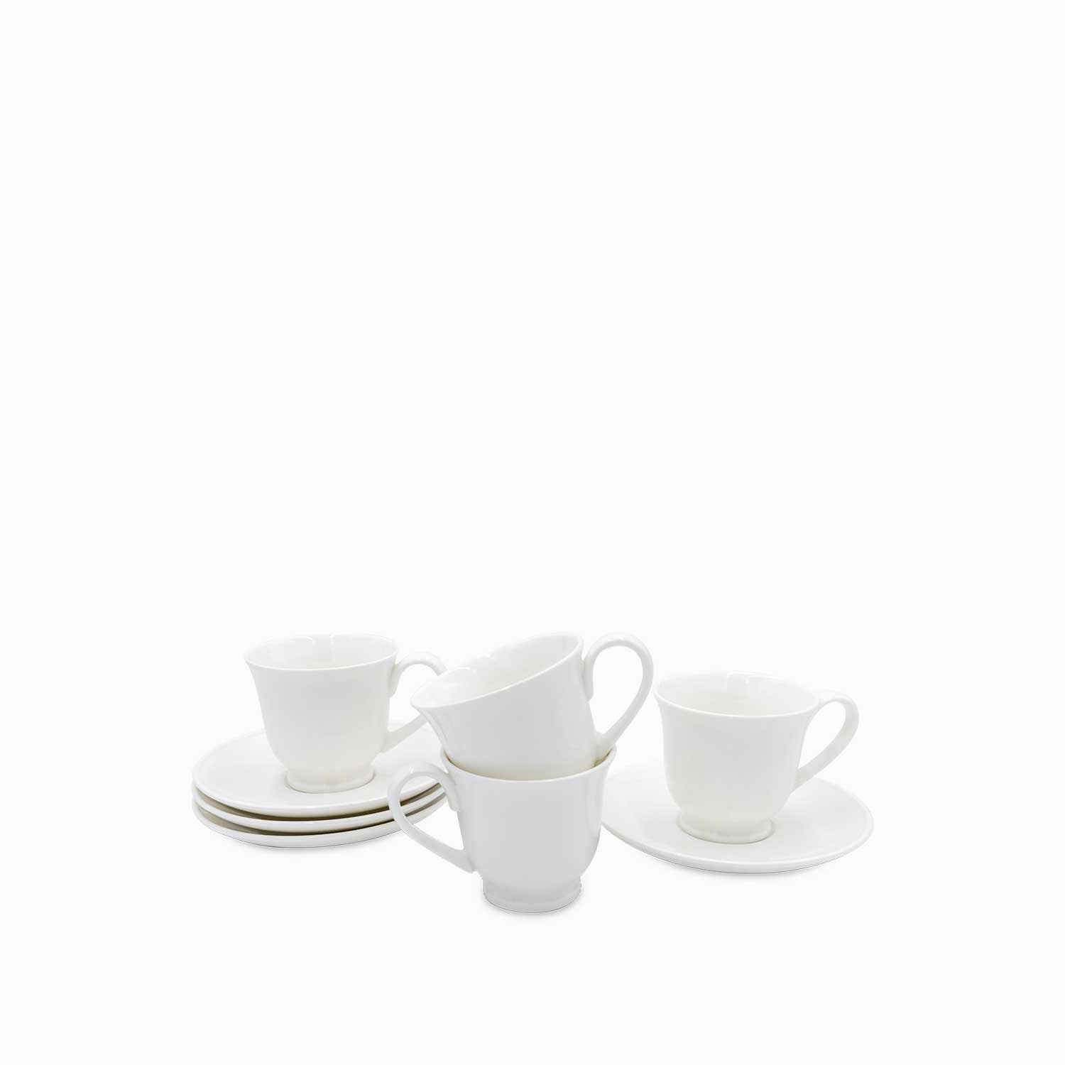 Taza y plato julieta 170ml setx4