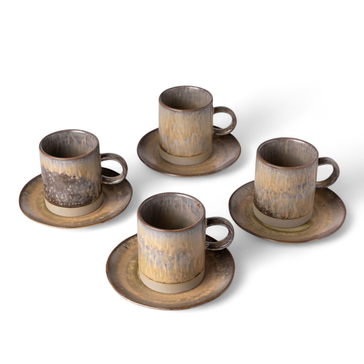 Taza y plato oasis 200ml setx4 - Ambiente Gourmet México