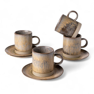 Taza y plato oasis 200ml setx4 - Ambiente Gourmet México