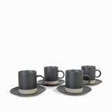 Taza y plato osaka 200ml setx4