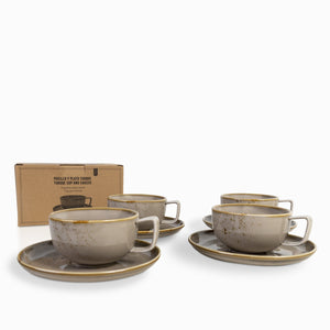 Taza y plato siena setx4 - Ambiente Gourmet México