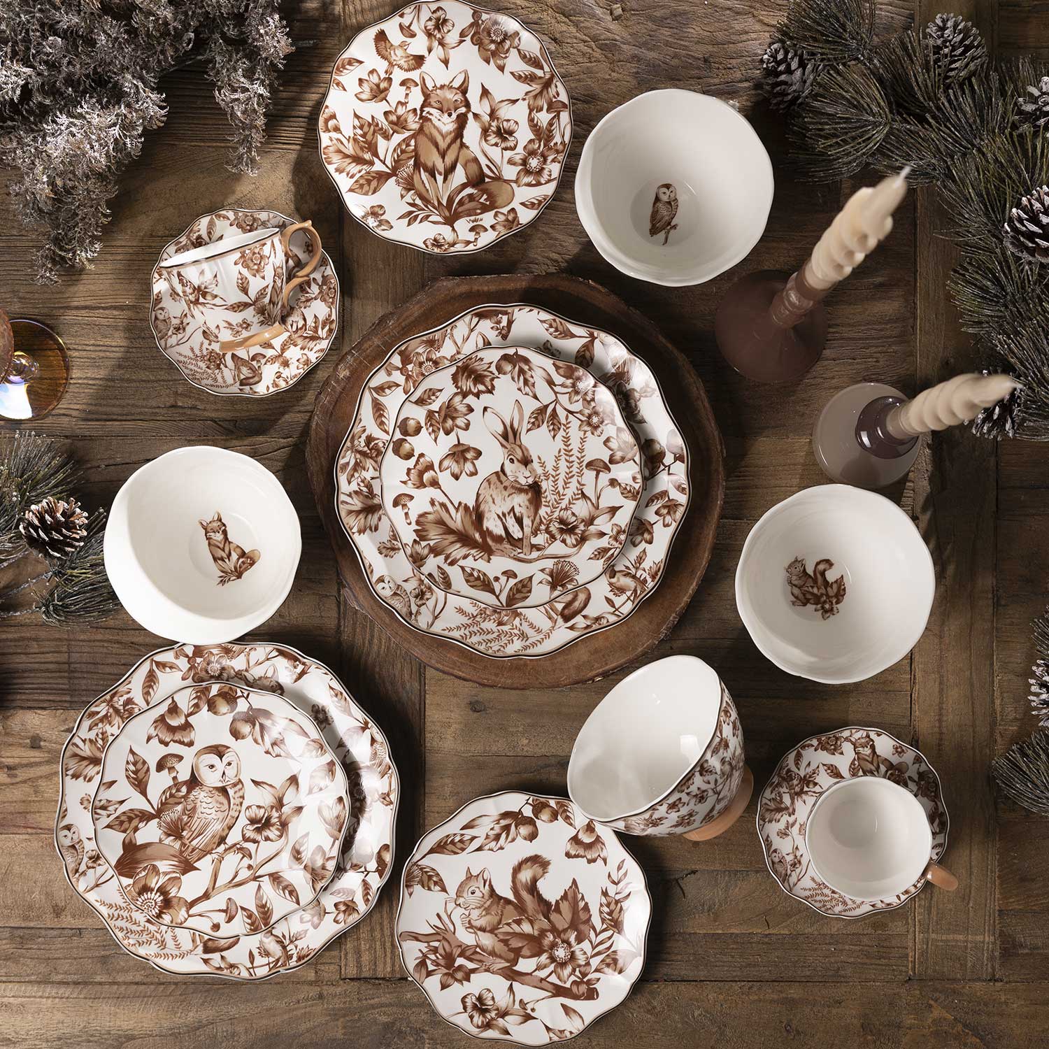 Tazon Bosque Invernal 15Cm Setx4 - Ambiente Gourmet México