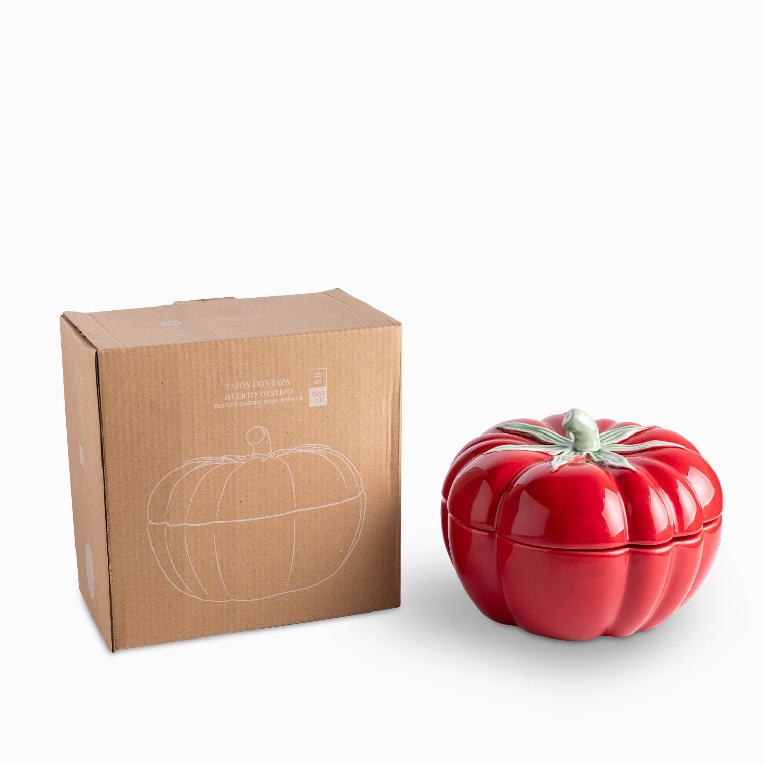 Tazon Con Tapa Huerto Mestizo 20Cm - Ambiente Gourmet México