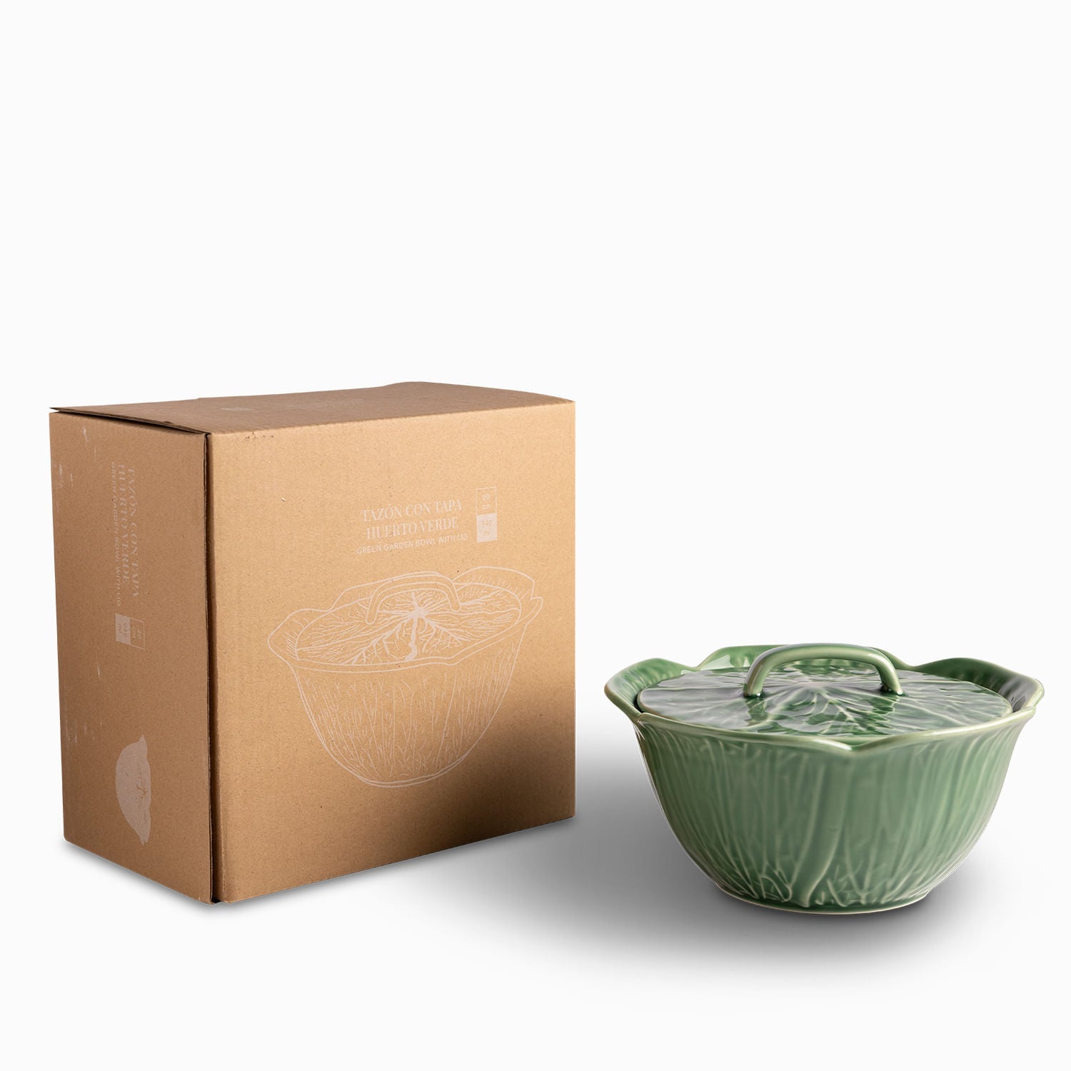 Tazon Con Tapa Huerto Verde 20Cm - Ambiente Gourmet México