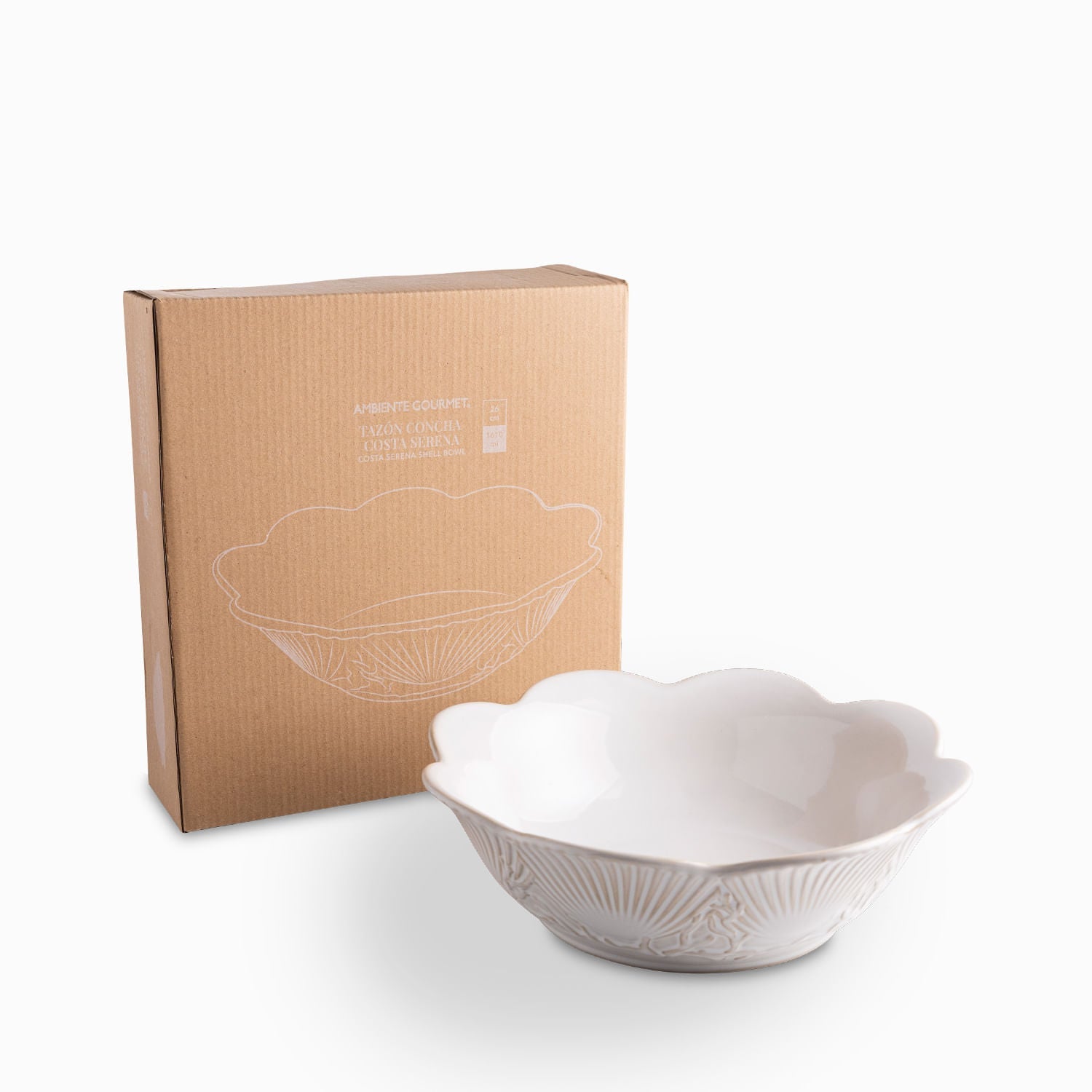 Tazon Concha Costa Serena 26Cm - Ambiente Gourmet México