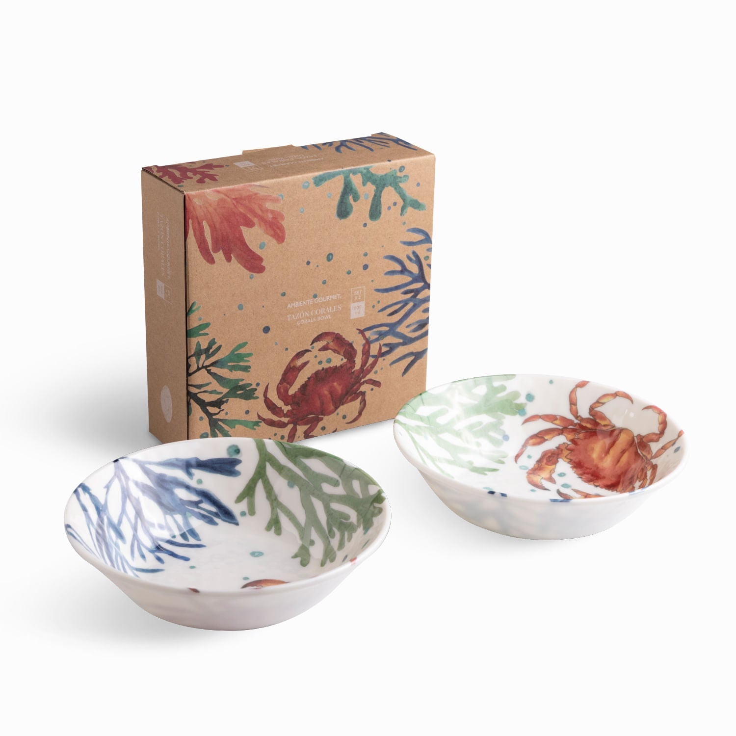 Tazon Corales 19Cm Set X2 - Ambiente Gourmet México