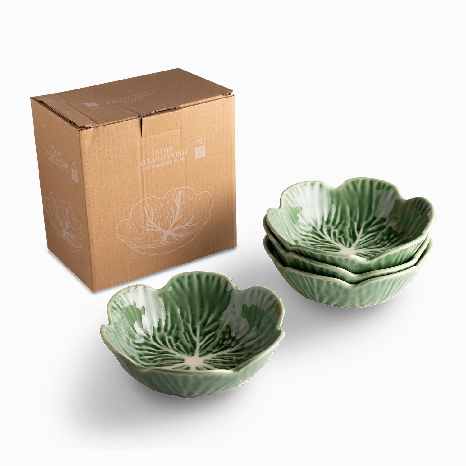 Tazon Huerto Verde 15Cm Set X4 - Ambiente Gourmet México