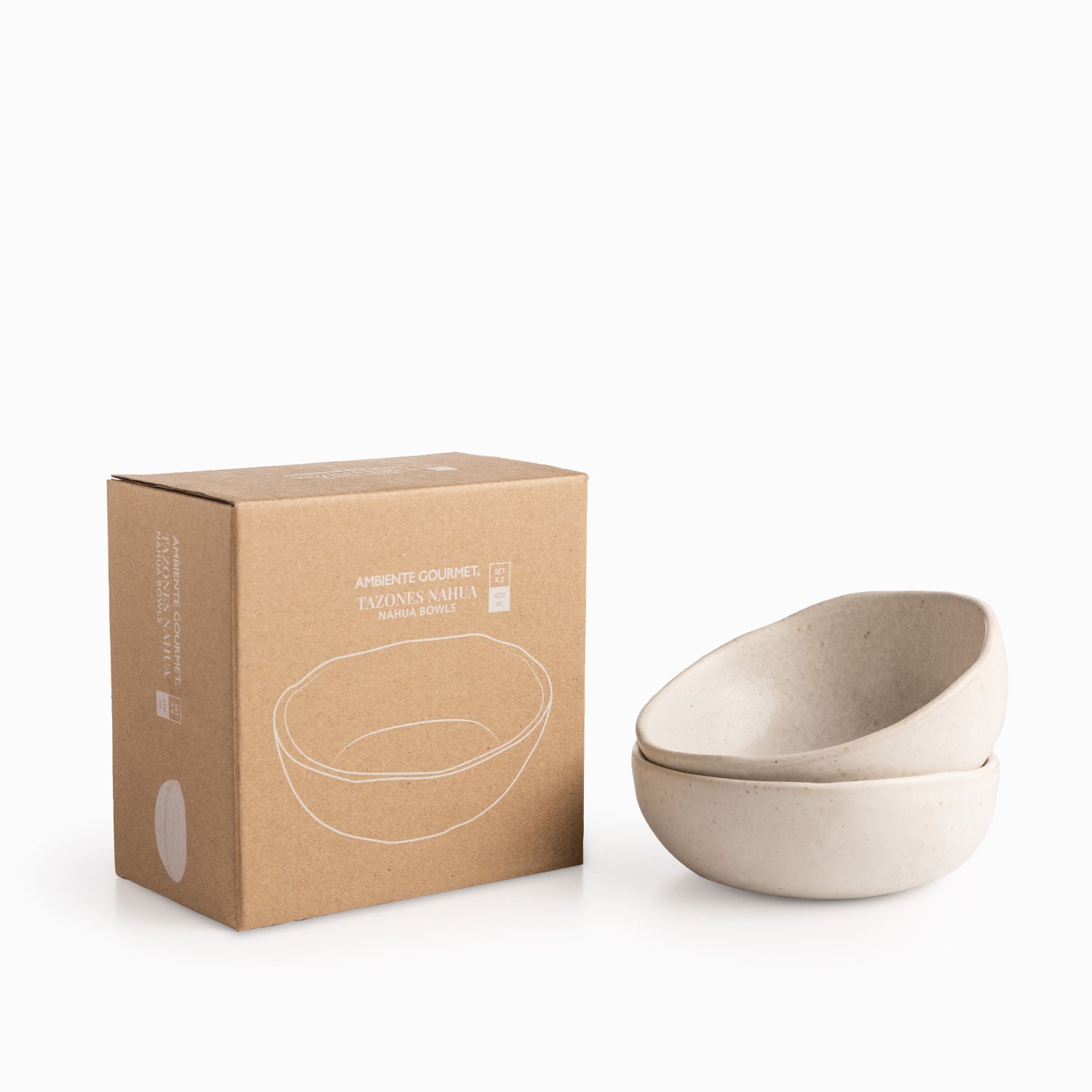 Tazón nahua 13,5cm set x2 - Ambiente Gourmet México