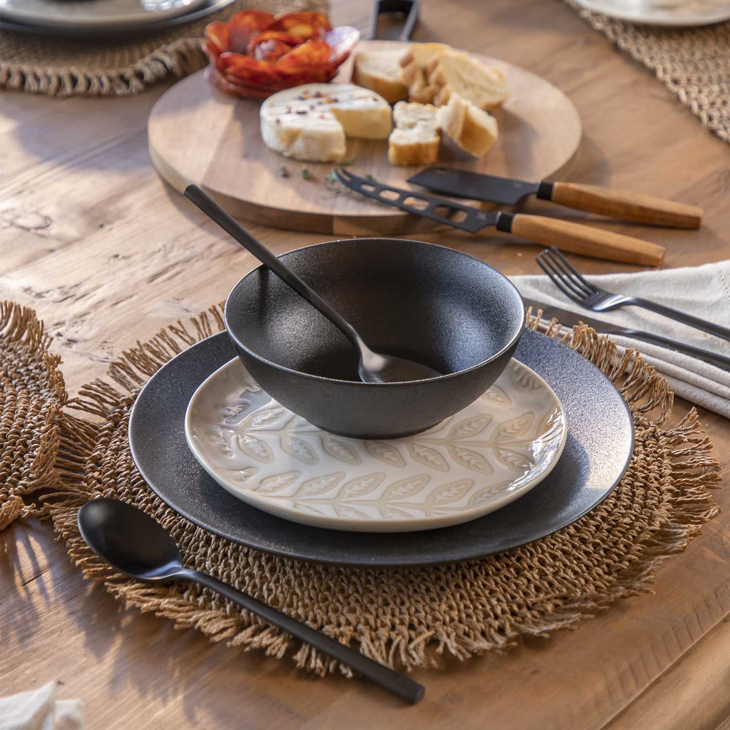 Tazon negro mate 600 ml setx4 - Ambiente Gourmet México