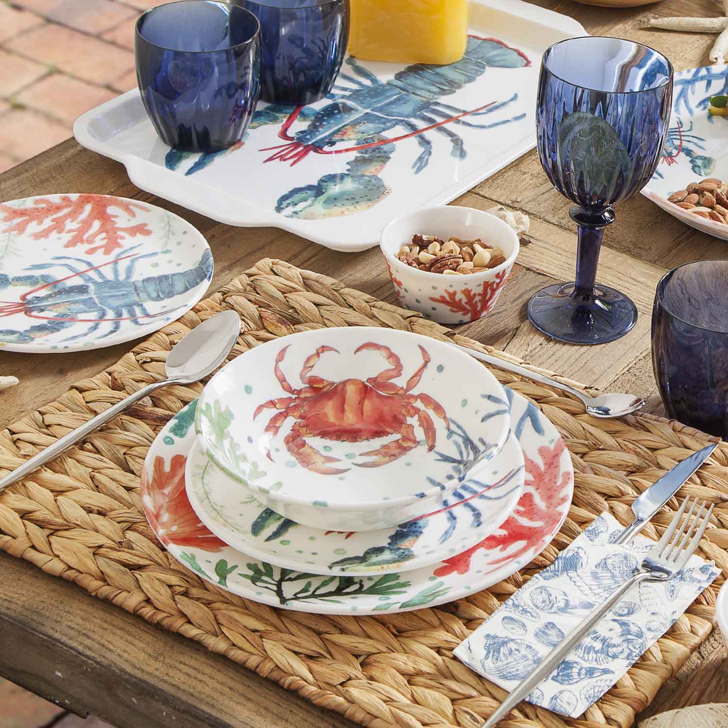 Tazon sopa corales 19cm - Ambiente Gourmet México