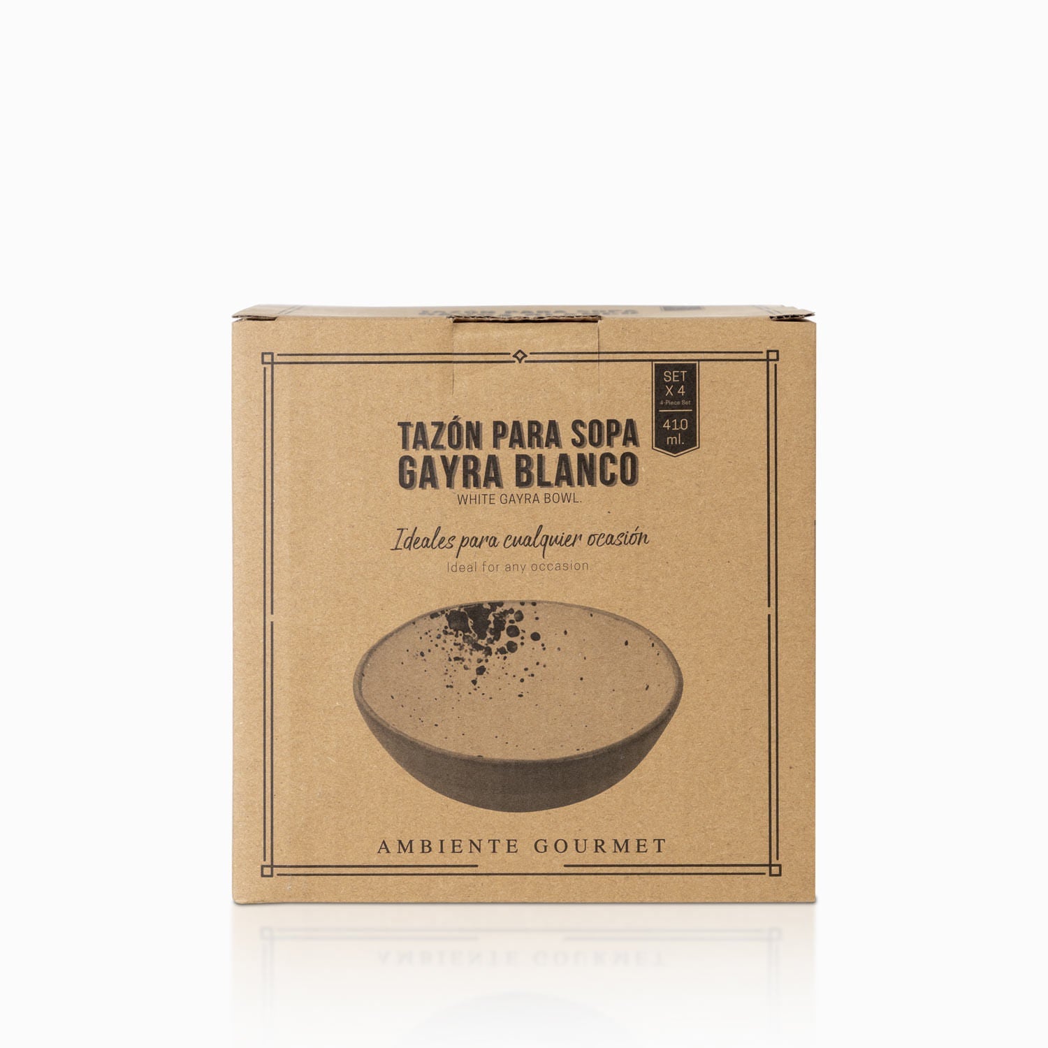 Tazon sopa gayra blanco setx4 - Ambiente Gourmet México
