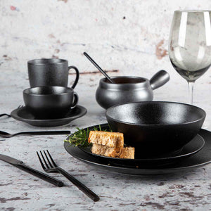 Tazon sopa negro mate - Ambiente Gourmet México