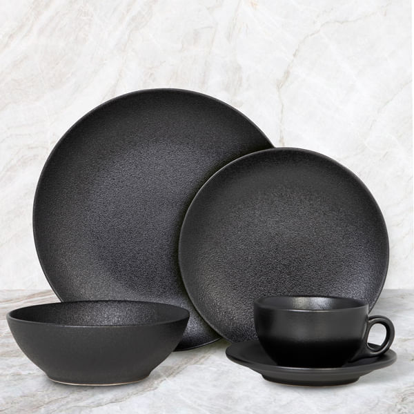 Tazon sopa negro mate - Ambiente Gourmet México