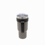 Termo con manija doble pared gris