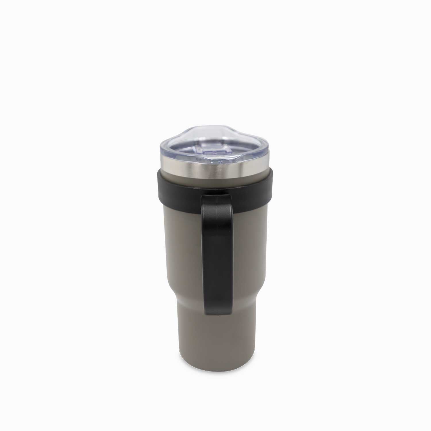 Termo con manija doble pared gris