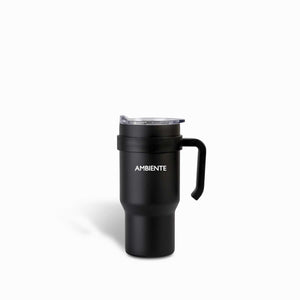 Termo con manija doble pared negro - Ambiente Gourmet México