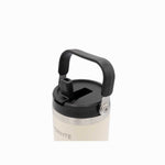 Termo con pitillo y manija beige 890ml