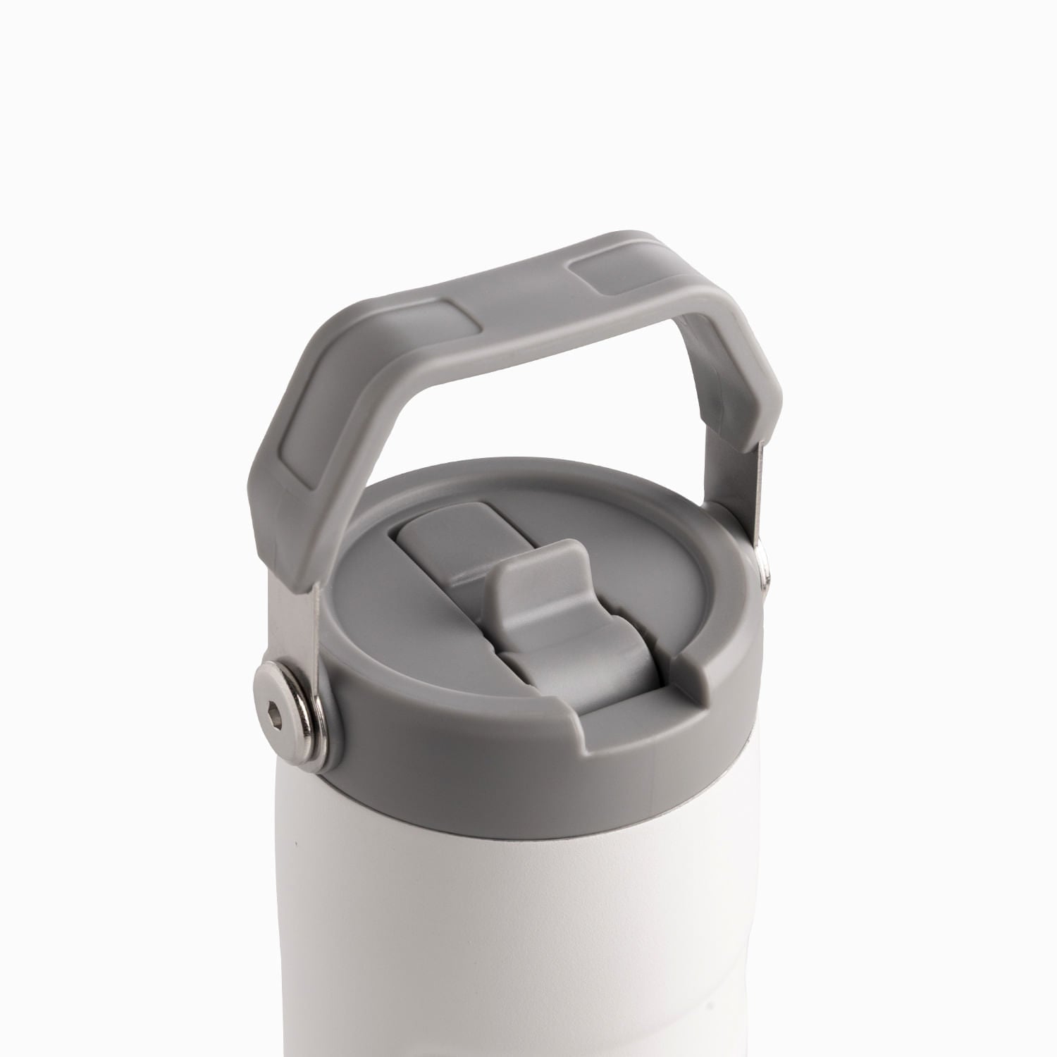 Termo doble pared con pitillo blanco 500ml - Ambiente Gourmet México