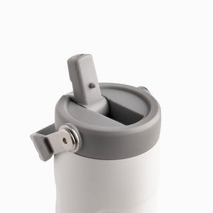 Termo doble pared con pitillo blanco 500ml - Ambiente Gourmet México