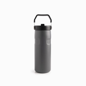 Termo doble pared con pitillo gris 500ml - Ambiente Gourmet México