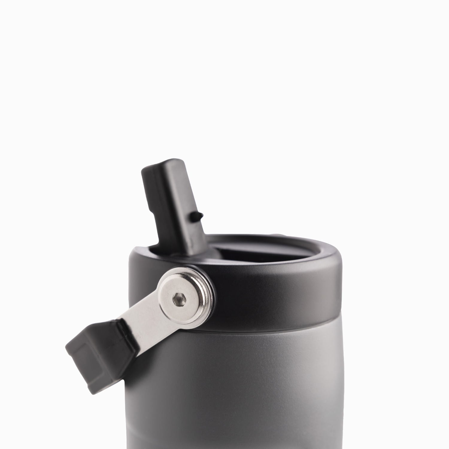 Termo doble pared con pitillo gris 500ml - Ambiente Gourmet México