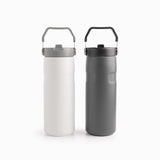 Termo doble pared con pitillo gris 500ml - Ambiente Gourmet México