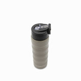 Termo doble pared con pitillo gris