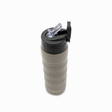 Termo doble pared con pitillo gris
