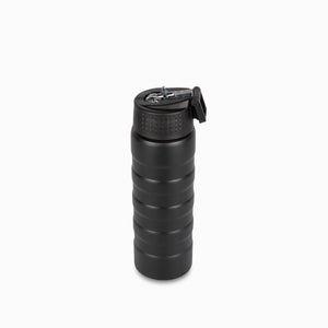 Termo doble pared con pitillo negro mate - Ambiente Gourmet México