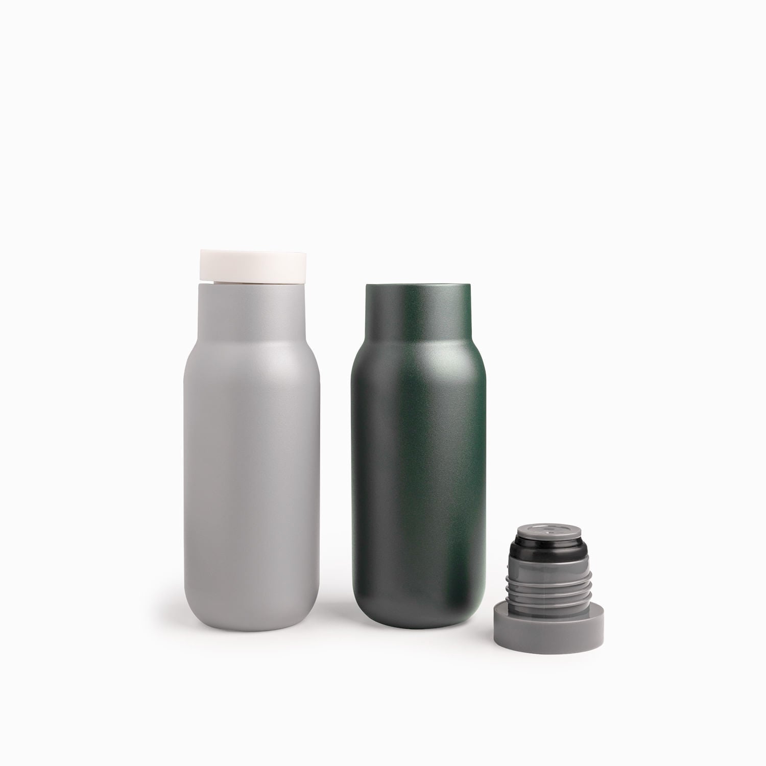 Termo Doble Pared Gris Humo 350Ml - Ambiente Gourmet México
