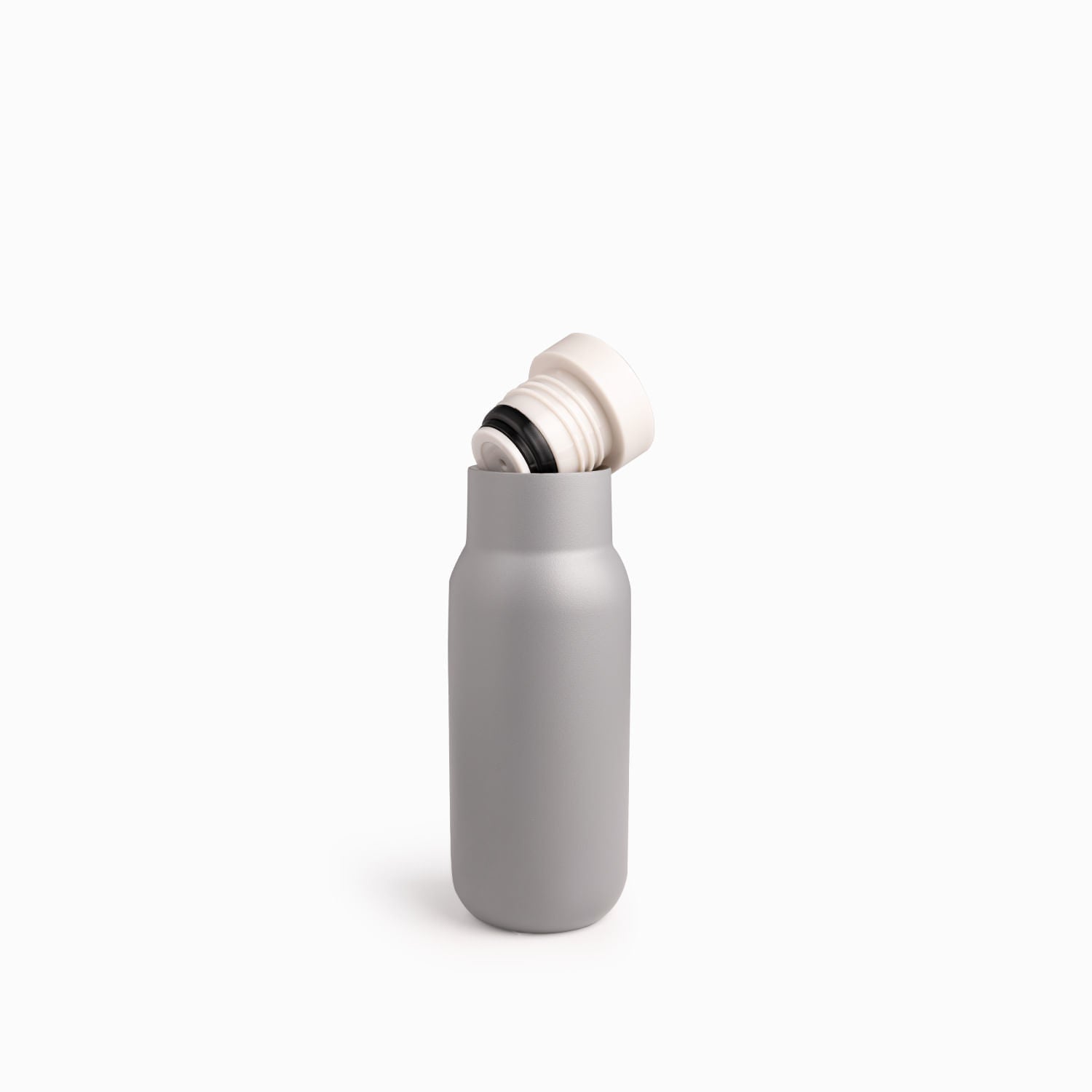 Termo Doble Pared Gris Humo 350Ml - Ambiente Gourmet México