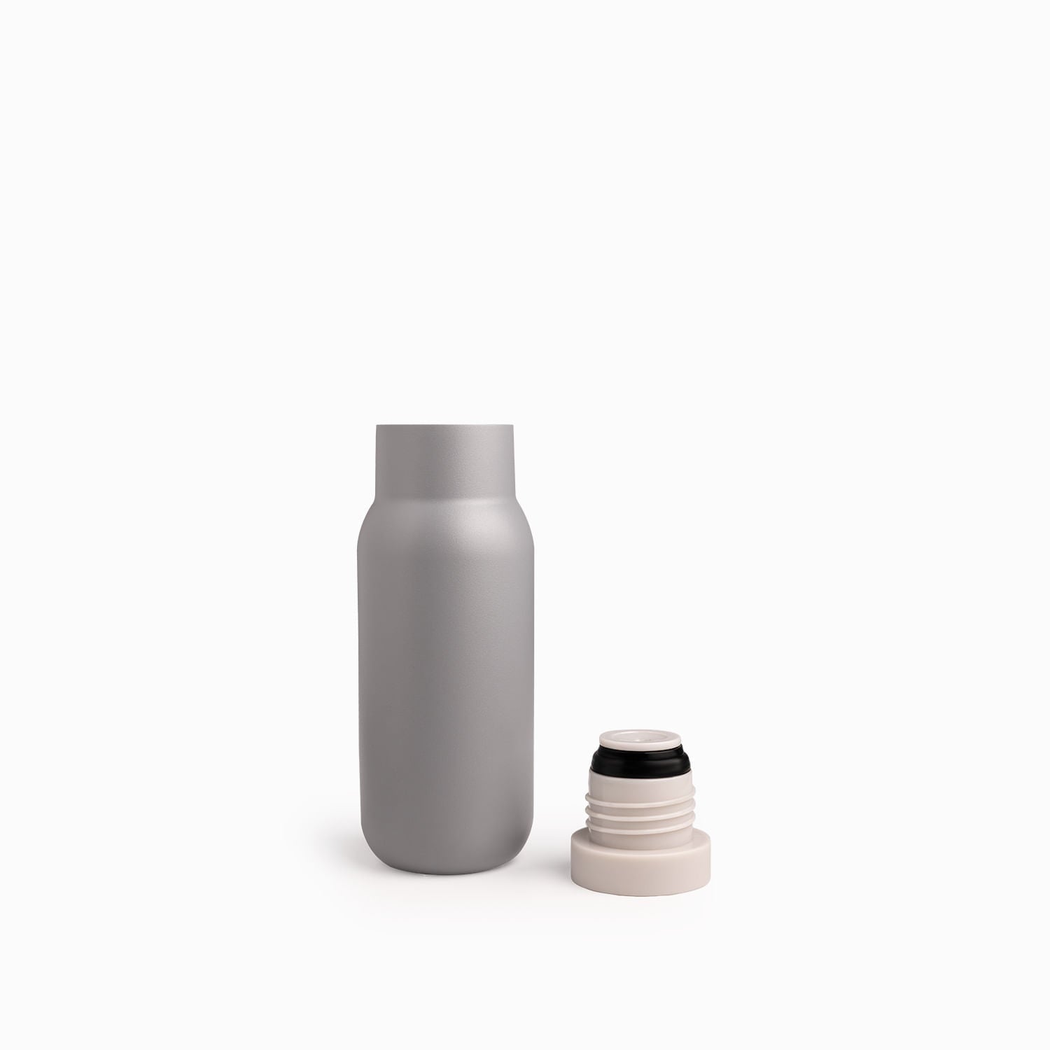 Termo Doble Pared Gris Humo 350Ml - Ambiente Gourmet México
