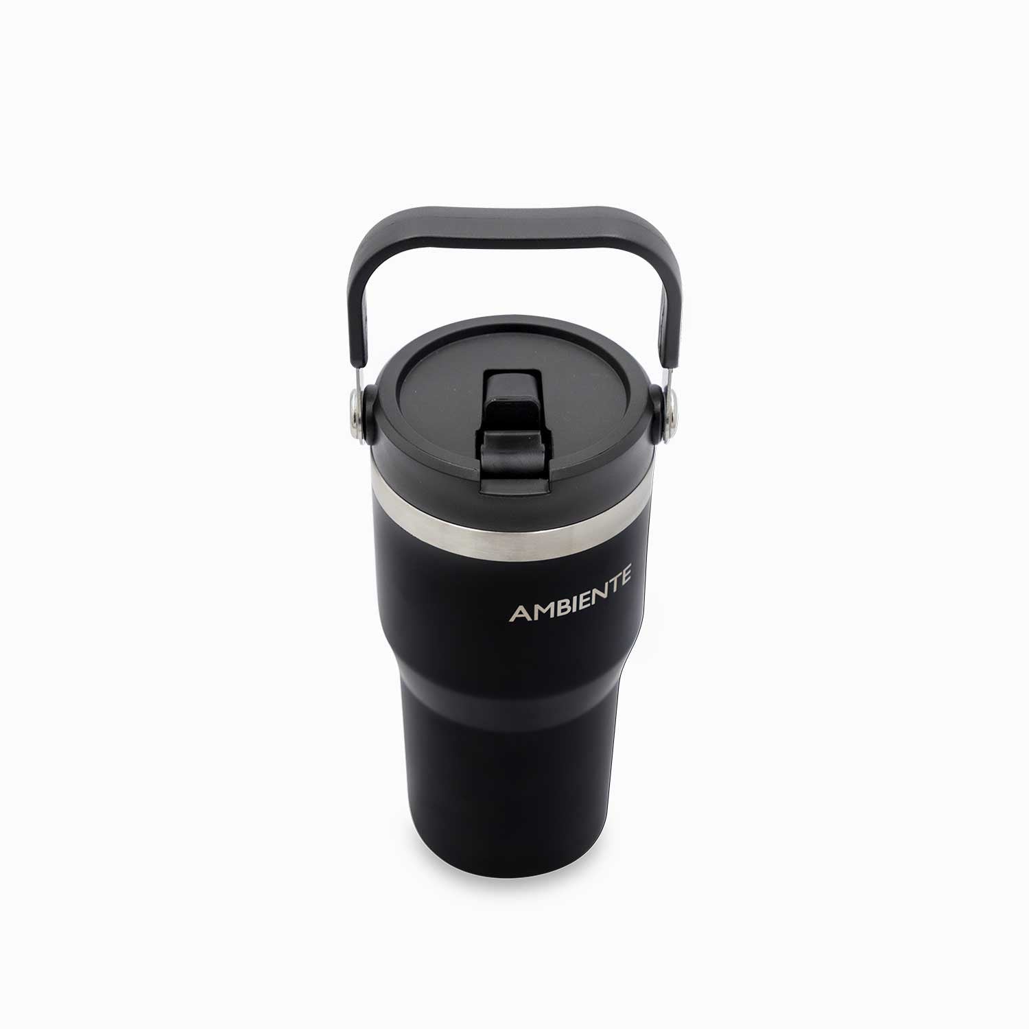 Termo doble pared negro con manija 600ml - Ambiente Gourmet México