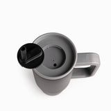 Termo Doble Pared Negro Con Pitillo Y Manija 900Ml - Ambiente Gourmet México