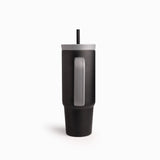 Termo Doble Pared Negro Con Pitillo Y Manija 900Ml - Ambiente Gourmet México