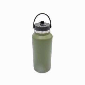 Termo doble pared verde con pitillo 1240ml - Ambiente Gourmet México