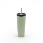 Termo doble pared verde con pitillo 550 ml - Ambiente Gourmet México