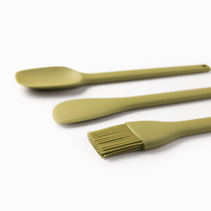 Utensilios Mini Silicona Verde Set X3 - Ambiente Gourmet México