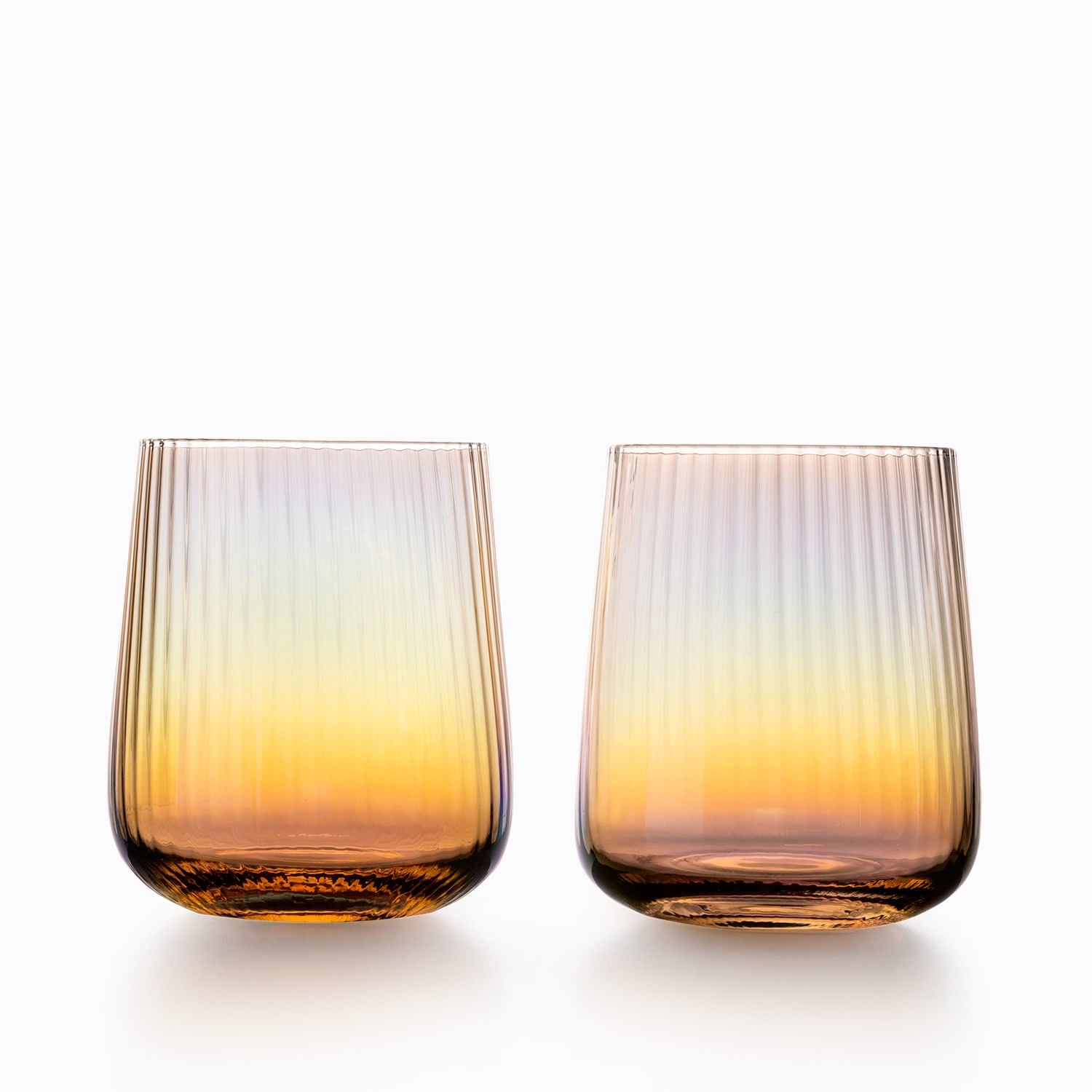 Vaso ambar tornasol setx2 - Ambiente Gourmet México
