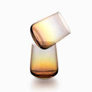 Vaso ambar tornasol setx2 - Ambiente Gourmet México