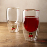 Vaso cereza doble pared 350ml set x2 - Ambiente Gourmet México