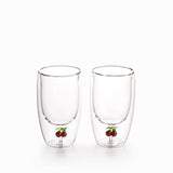 Vaso cereza doble pared 350ml set x2 - Ambiente Gourmet México